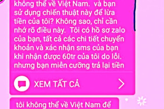 Cố tình chuyển khoản nhầm để chiếm đoạt tài sản