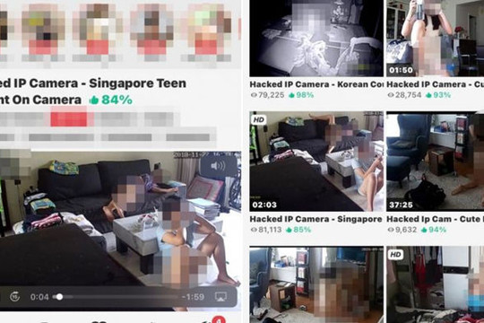 Hacker đăng tải video từ camera giám sát hộ gia đình lên web khiêu dâm