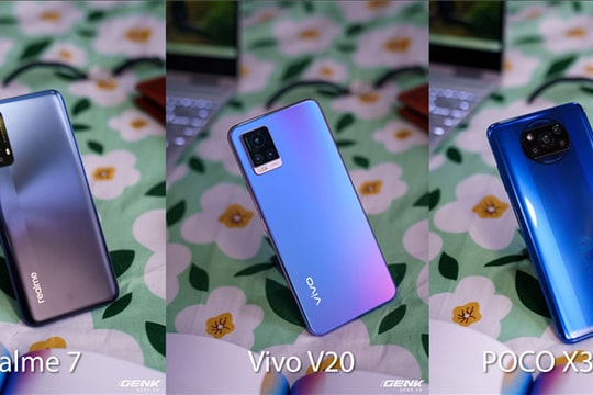 So sánh 3 smartphone tầm trung nổi bật cùng tầm giá: Realme 7 vs Vivo V20 vs POCO X3 NFC