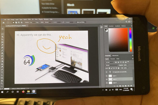 Smartphone Lumia cài Windows 10 ARM có thể chạy được cả Photoshop