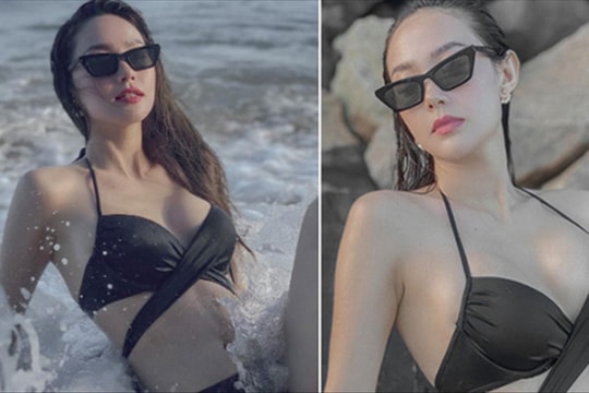 Minh Hằng tung ảnh bikini, khoe vẻ nóng bỏng, nuột nà tuổi 34
