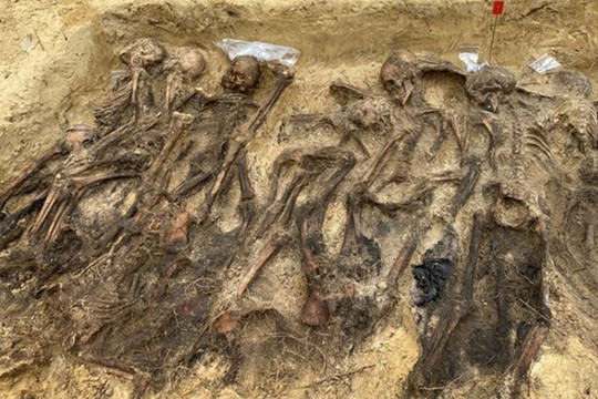 Ngôi mộ tập thể từ thời Đức Quốc xã với hơn 25 bộ xương được phát hiện sâu trong rừng