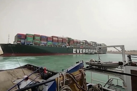 Bộ Công Thương: Nghẽn kênh Suez ảnh hưởng xuất nhập khẩu Việt Nam và Châu Âu