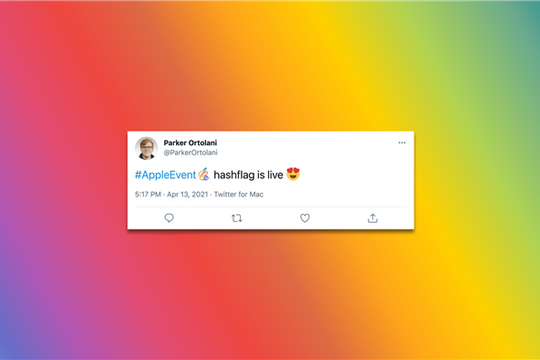 Hashflag #AppleEvent đã xuất hiện trên Twitter sau thông báo chính thức về sự kiện Apple 20/4