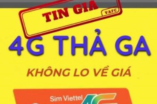 Giả mạo website của Viettel để rao bán SIM 4G