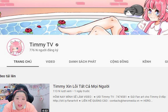 TimmyTV ẩn toàn bộ nội dung độc hại, đăng video xin lỗi để 'tránh bão'