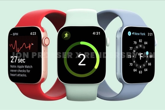 Apple Watch Series 7 lộ thiết kế hoàn toàn mới