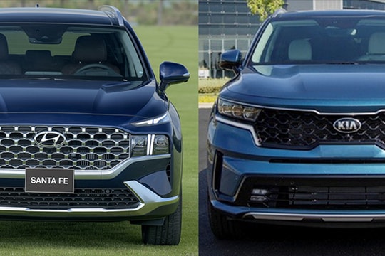 Giá 1,3 tỷ đồng, chọn Hyundai SantaFe 2021 hay KIA Sorento?