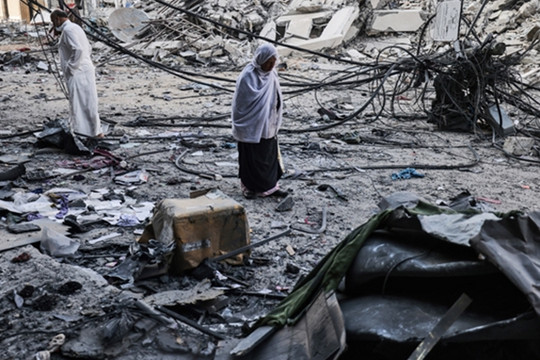 Hình ảnh tan hoang tại dải Gaza sau 11 ngày xung đột Israel - Hamas