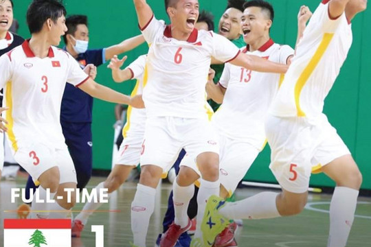 Tuyển Futsal Việt Nam vỡ òa sung sướng khi ẵm vé World Cup