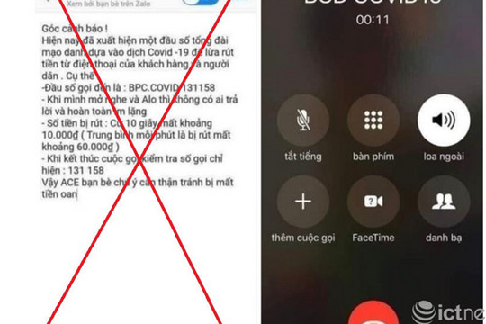 Bắc Ninh: Thông tin bị trừ tiền khi nhận cuộc gọi hiển thị 'BCD COVID19' là bịa đặt
