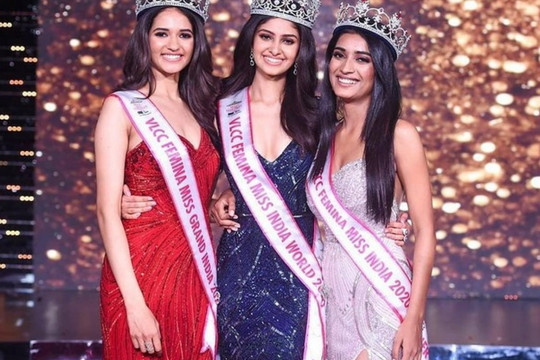 Vẻ đẹp thuần khiết của Tân Hoa hậu Ấn Độ - Đối thủ của Đỗ Thị Hà tại Miss World 2021