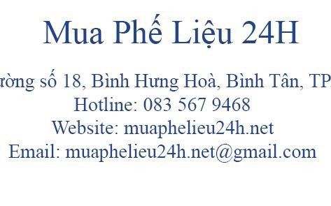 Mua Phế Liệu 24H công ty thu mua phế liệu uy tín ở Việt Nam
