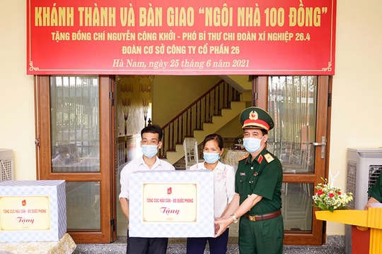 Tổng cục Hậu cần bàn giao “Ngôi nhà 100 đồng”
