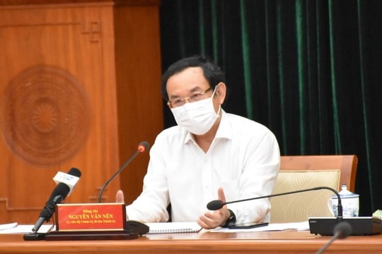 Bí thư Nguyễn Văn Nên: Truy vết khẩn F0 bằng xét nghiệm diện rộng toàn thành phố