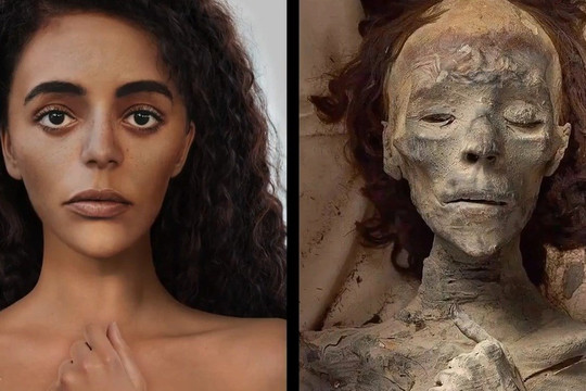 Dùng Photoshop để tái hiện chân dung Nữ hoàng Ai Cập từ hình ảnh xác ướp