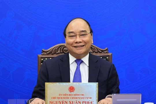 Chủ tịch nước làm việc trực tuyến với Chủ tịch Hội Hữu nghị Hàn-Việt