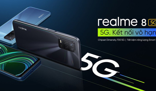 realme ra mắt smartphone 5G đầu tiên tại VN, giá 7.99 triệu đồng