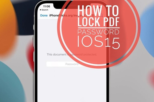 Cách đặt mật khẩu bảo vệ file PDF trên iPhone và iPad