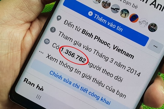 Facebook có 10.000 người theo dõi trở lên phải thông báo thông tin