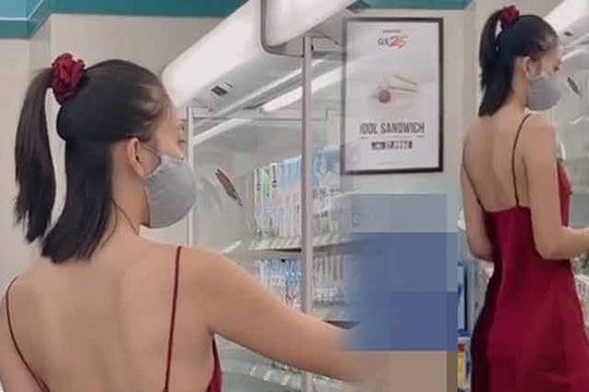Hoa hậu Tiểu Vy táo bạo mặc váy ngủ đi siêu thị khoe hình thể "chuẩn không cần chỉnh"