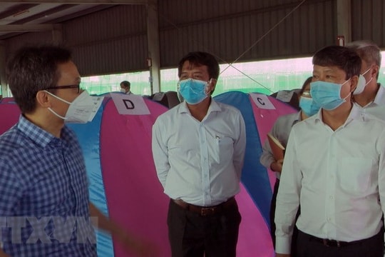 Phó Thủ tướng Vũ Đức Đam chỉ đạo phòng chống dịch ở Bình Dương