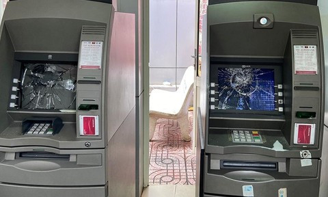 Thanh niên đập phá 2 máy ATM vì không rút được tiền