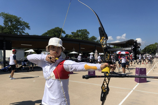 Vòng loại bắn cung Olympic Tokyo: Ánh Nguyệt đạt thành tích tốt nhất trong năm