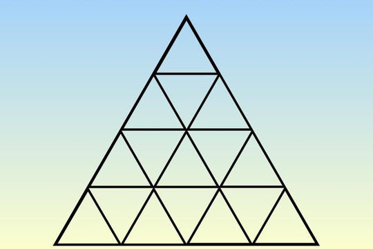 Đố bạn có bao nhiêu tam giác trong bức hình này