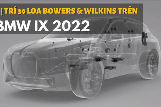 BMW iX 2022 "khoe" hệ thống âm thanh Bowers & Wilkins 30 loa "cực khủng"