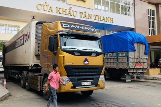 Lưu ý cho doanh nghiệp vận chuyển hàng hóa qua cửa khẩu Tân Thanh