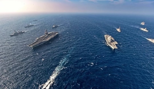 Nhóm Bộ tứ 'tụ hội' ở đảo Guam khai mạc tập trận Malabar 2021