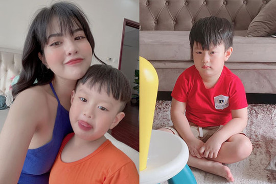 Vợ cũ Việt Anh đánh vật với con trai vì học online không hợp tác, tiết lộ luôn gen lười học không trật đi đâu được