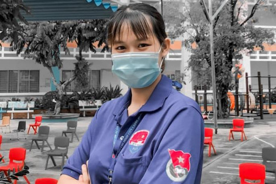 Ba tháng tình nguyện hỗ trợ chống dịch của nữ sinh Tiền Giang