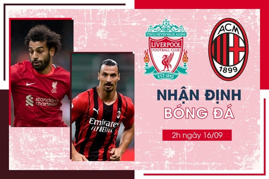 Nhận định Liverpool vs AC Milan bảng B Champions League