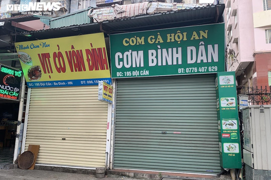 Lý do nhiều cửa hàng ăn tại Hà Nội vẫn đóng cửa dù thuộc diện được bán mang về