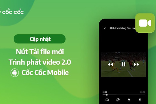 Đã có nút Tải file mới và trình phát video 2.0 cho Cốc Cốc Mobile trên Android