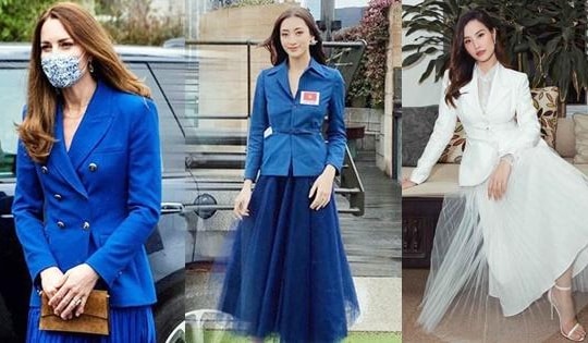 Mỹ nhân Việt học công nương Kate mốt diện đồ quý tộc