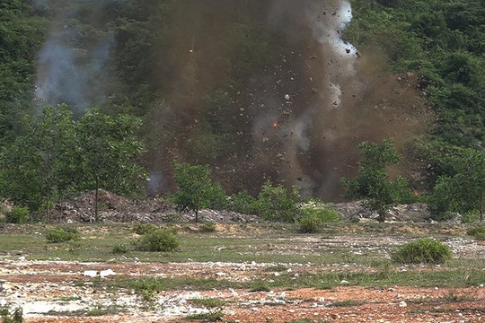 Đà Nẵng hủy nổ hơn 3 tấn bom mìn sót lại sau chiến tranh
