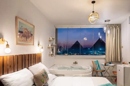 Thú vị Airbnb có tầm nhìn đẹp mê hồn ra các kim tự tháp Giza
