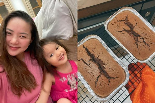 Con gái Phan Như Thảo thích bánh bông lan mẹ làm