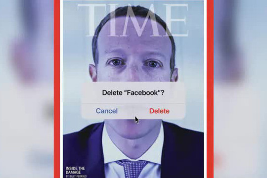 Bìa tạp chí gây sốc của TIME: Hình Mark Zuckerberg đi kèm với câu hỏi 'Bạn có muốn xoá Facebook không'?