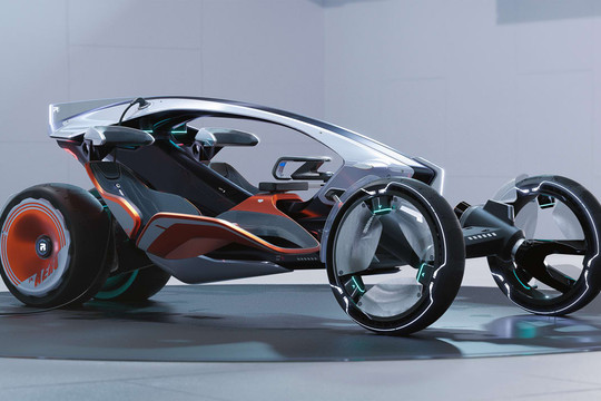 SAIC R RYZR - Mẫu concept "lai" mô tô và ô tô, nhận diện chủ xe bằng áo khoác công nghệ