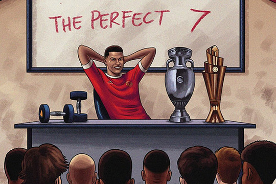 Ảnh chế: Ronaldo mở lớp dạy làm thế nào trở thành số 7 hoàn hảo
