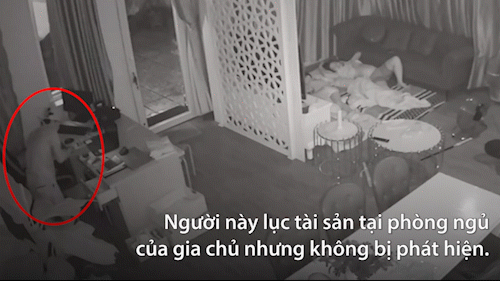 Dùng khẩu trang che camera, tên trộm vào nhà dân lục lọi  tài sản