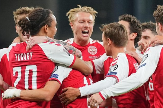 Nối gót Đức, Đan Mạch giành vé đến World Cup 2022