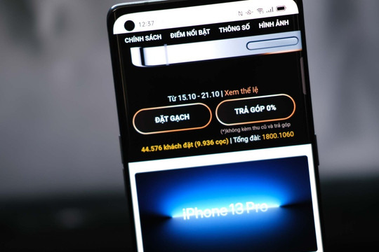 iPhone 13 cháy hàng ngay khi Apple mở đặt cọc tại Việt Nam
