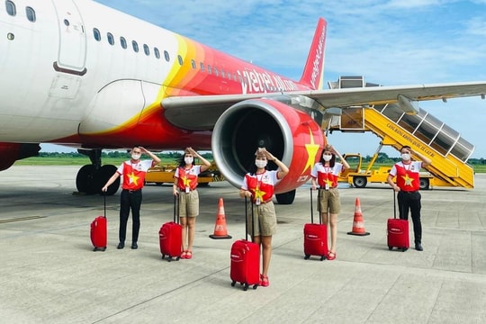 Vietjet khôi phục 48 đường bay nội địa đón khách trên những chuyến bay xanh