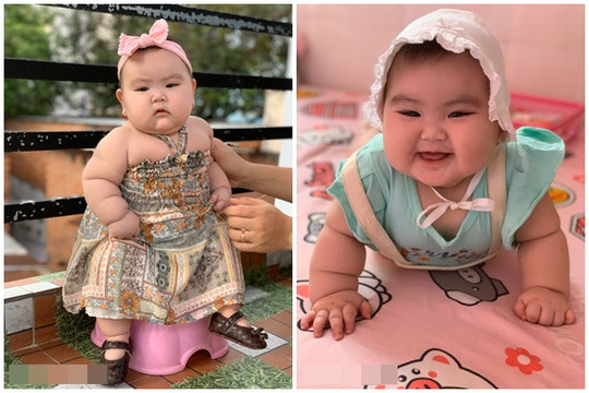 Bé gái 6 tháng tuổi đã nặng tới 13kg, các mẹ thi nhau "xin vía" cân nặng nhưng mẹ bé lại quyết định "cắt cữ sữa" của con