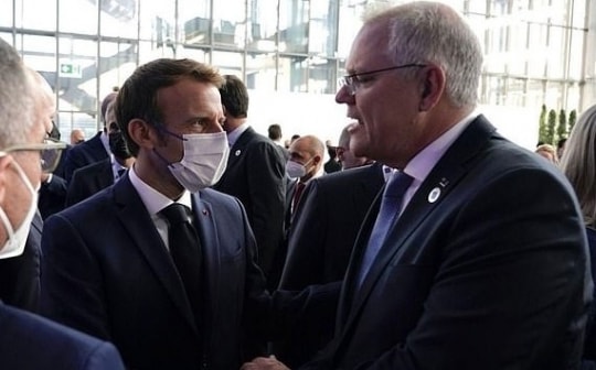 Dư âm AUKUS: Tổng thống Pháp và Thủ tướng Australia nói điều trái ngược ở Rome